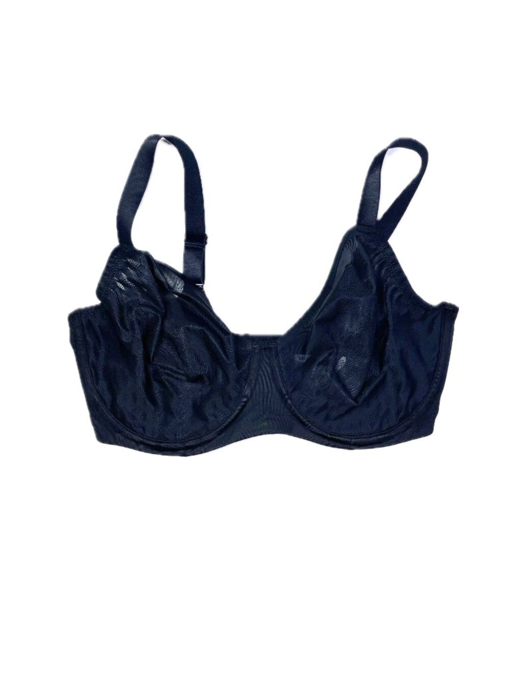 Wacoal Size 36DDD Elevated Allure Underwire Bra Black Sheer 855336